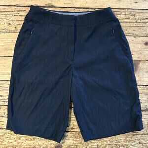 Tail Tech Women’s Vintage Black Gold Bermuda Shorts W/ Zip Pockets Size 4